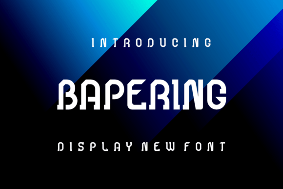 Bapering: A Display Font That Elevates Real Branding Work