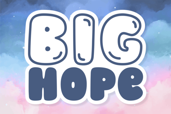 Big Hope: A Chunky Display Font That Delivers Joy