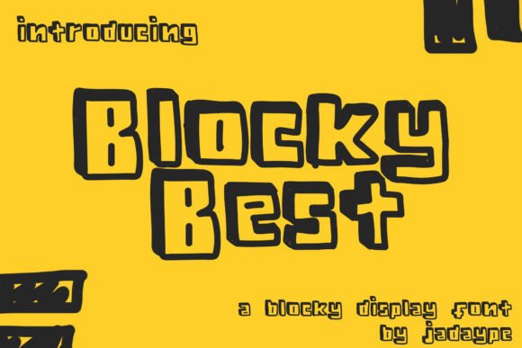 Blocky Best: A Cheerful Display Font for Editorial Charm