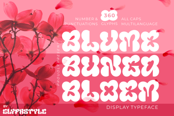 Blumebungabloem: A Flower-Formed Display Font for Thoughtful Branding