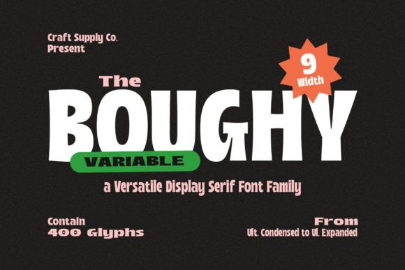 Boughy: A Display Font That Makes Your Campaign Stand Out