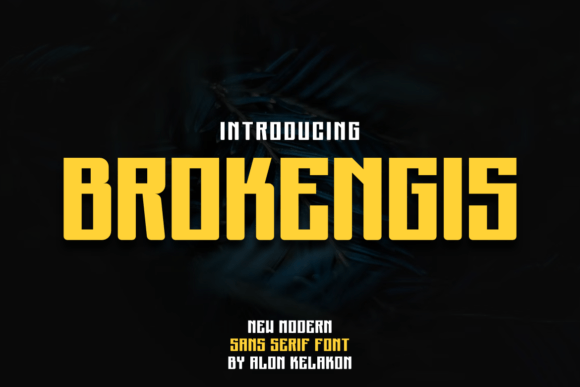 Brokengis: A Modern Display Font for Digital Branding