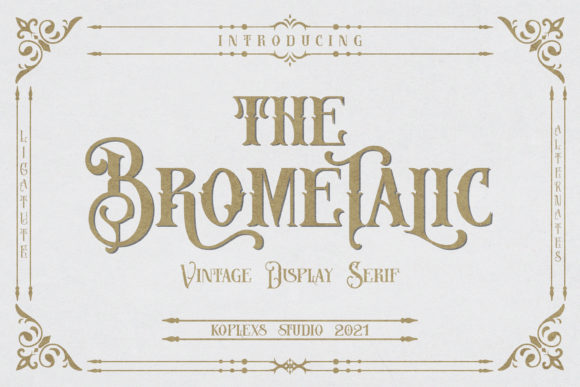 Brometalic: A Display Font That Anchors Editorial Mood