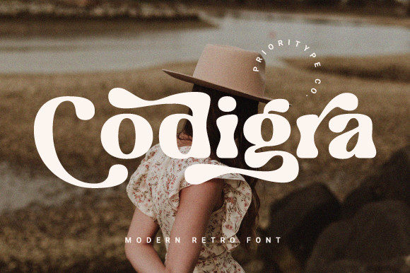 Codigra: A Wavy, Retro Display Font That Anchors Editorial Mood