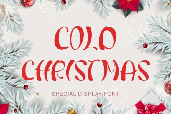 Cold Christmas Font: A Friendly Display Typeface for Small Businesses