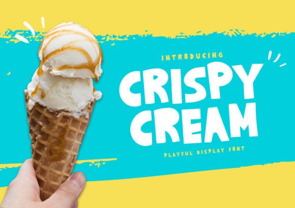Crispy Cream: A Playful Display Font for Editorial Charm