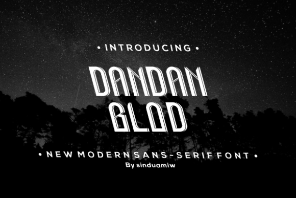 Dandan Bold: A Display Font That Commands Attention