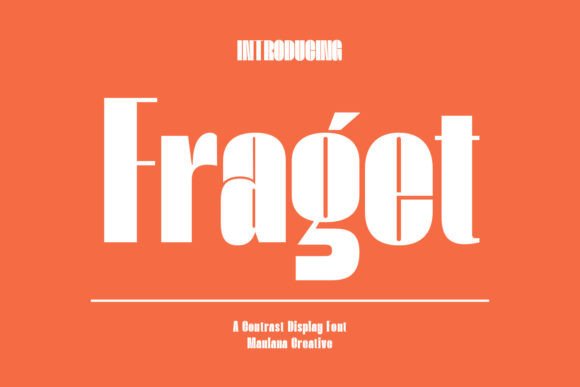 Fraget: A Modern Display Font for Digital Brand Identity