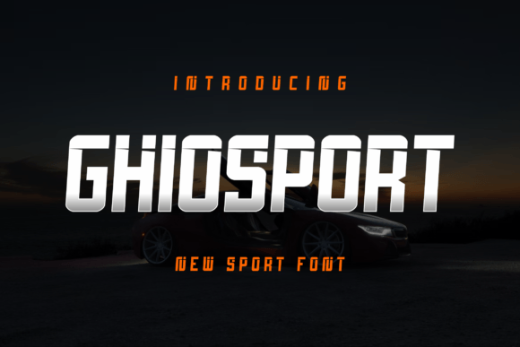 Ghiosport: A Sporty Display Font That Delivers Real Brand Energy