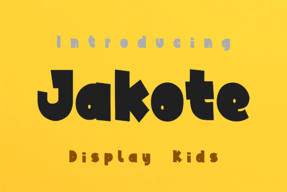Jakote: A Playful Display Font for Digital Branding