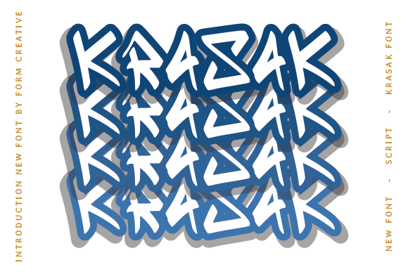 Krasak: A Bold Display Font That Commands Attention