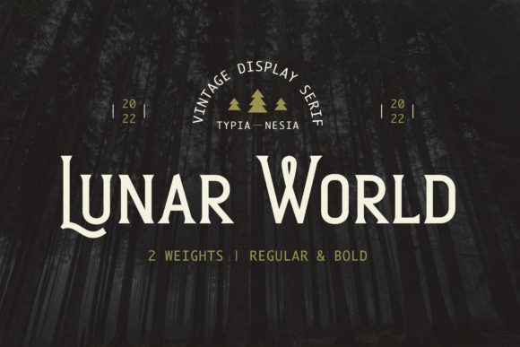 Lunar World: A Vintage Display Serif for Editorial Soul