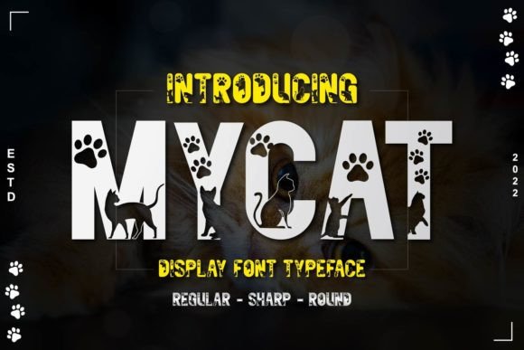 Mycat: A Playful Display Font for Handmade Labels & Joyful Printables