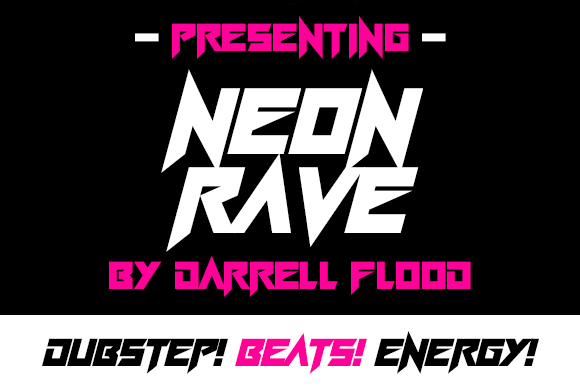Neon Rave Font: Sharp, Stylish & Made for Makers