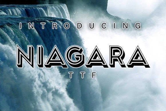 Niagara: A Sharp, Elegant Display Typeface for Digital Design
