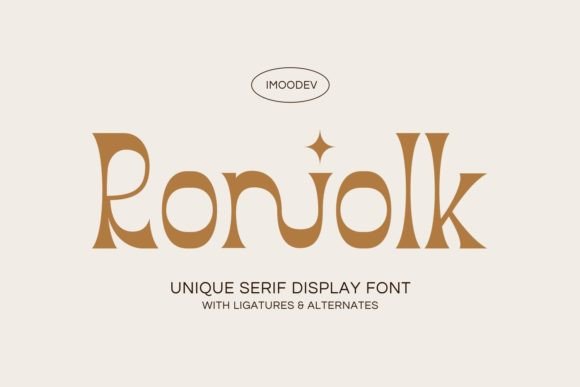 Roniolk: A Chic Display Font That Elevates Web Headlines