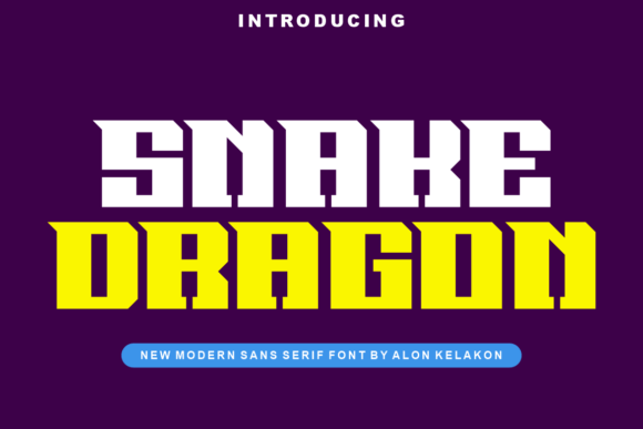 Snake Dragon: A Bold Display Font for Modern Web Design