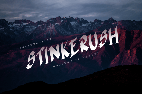 Stinkerush: A Modern Brush Display Font for Digital Branding
