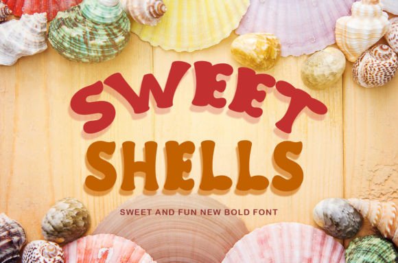 Sweet Shells: A Playful Display Font for Digital Branding