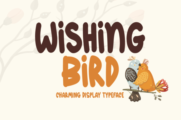Wishing Bird Display Font for Handmade Creators